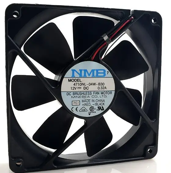 NMB  4710NL-04W-B30 12V 0.32A 12CM   12025 double ball cooling fan