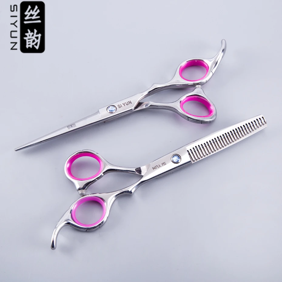 SI YUN 6.0inch(17.00cm) Length FR60 Model Of Professional Hair Scissors Set Combination Salon Scissors Styling Accessories