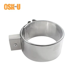 100mm ID Ceramic Band Heater 50/60/70/80mm Height Stainless Steel Electric Industrial Heating Element Wattage 300/320/340/360W