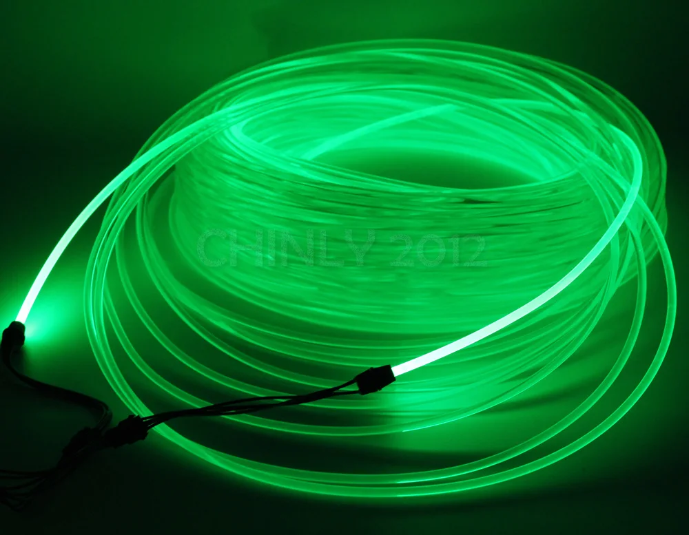 50m/lot 6.0mm Side Glow PMMA Fiber Optic Cable for car use home use Decorative outline