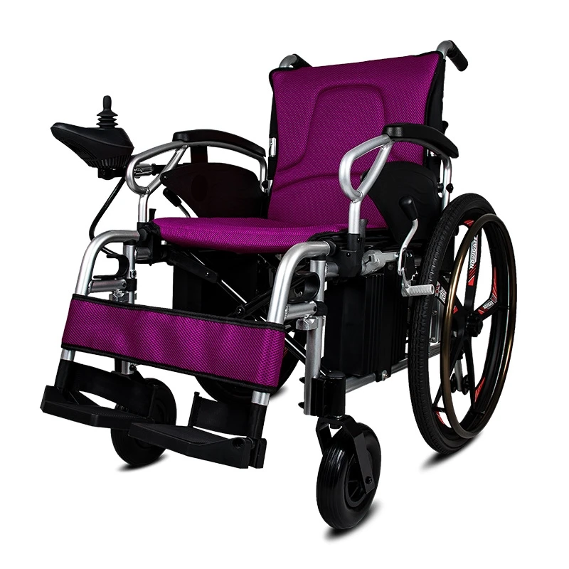 Economic Price Aluminum Hospital Medline Intelligent Automatic Folding Electric Power Wheelchair For Disabled People