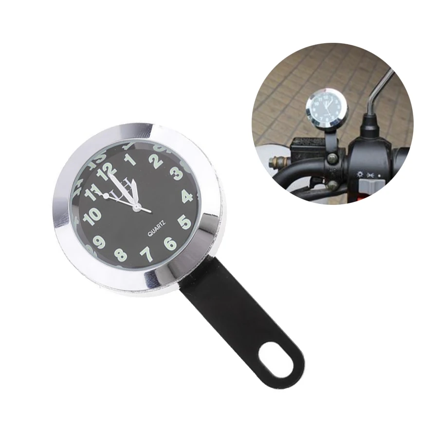 Universal Bike Bicycle Racing Clock Watch Waterproof Motorcycle Handlebar 6mm Mounting Aperture