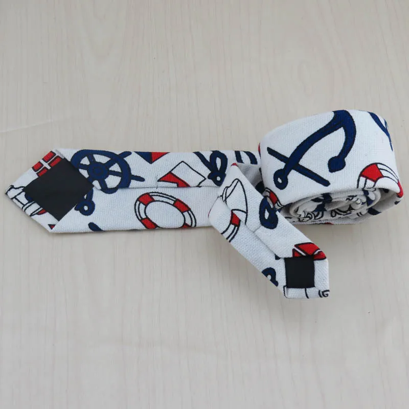 The anchor pattern design linen tie/Men and women are suitable/Han edition fashion leisure unique