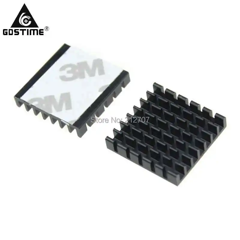 10 Pieces/lot Gdstime 25x25x5mm Aluminum Heat Sink Heatsinks  Radiator