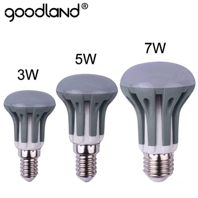 Goodland LED Bulb R39 R50 R63 LED Lamp Dimmable E14 Ampoule E27 SMD2835 Lampada 3W 5W 7W 220V 240V For Home Lighting