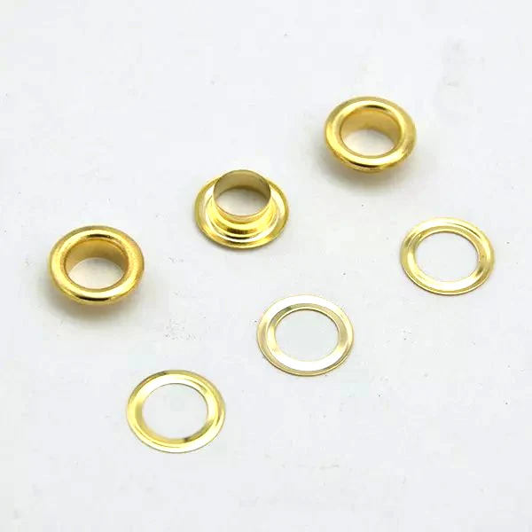 

Metal Eyelets Grommets With Washers Gold Plated Metal, 8mm Barrel Diameter, Pack of 1000 sets