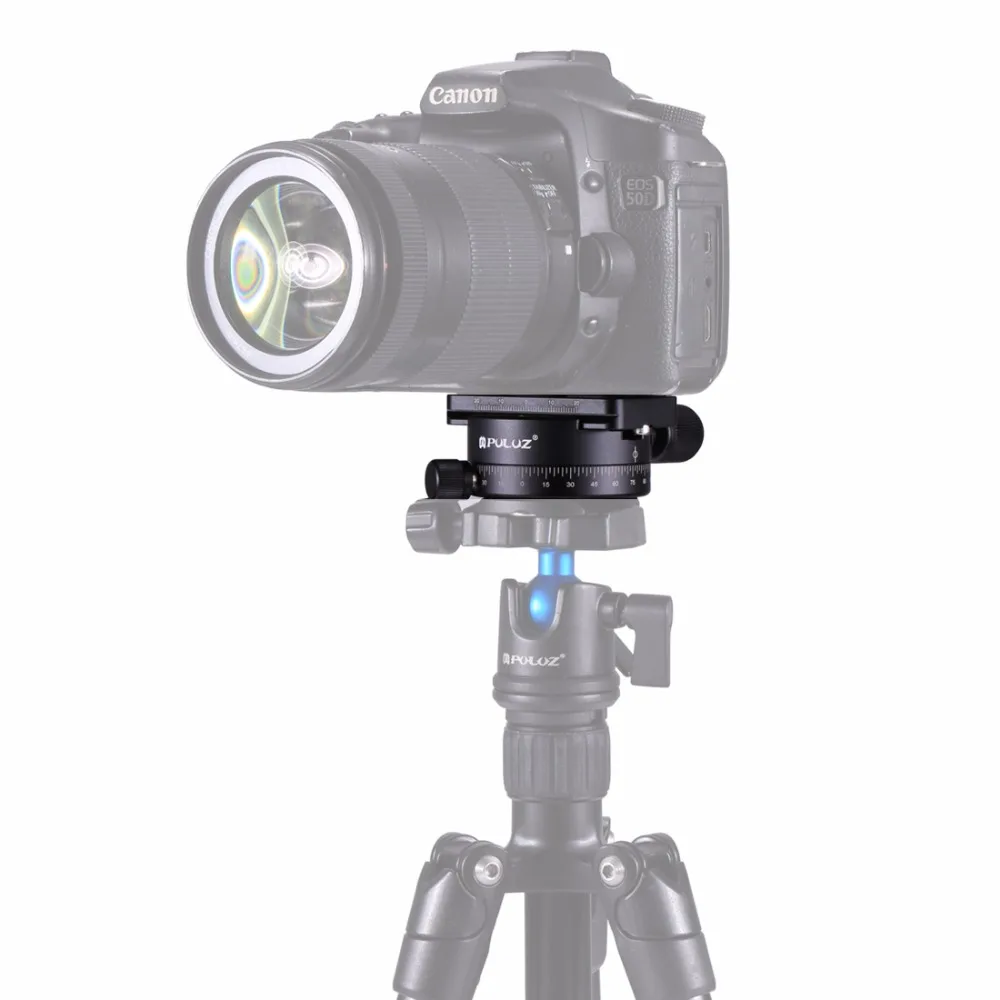 

PULUZ Aluminum Alloy 360 Degree Rotation Panorama Ball Head with Quick Release Plate for DSLR Camera Tripod