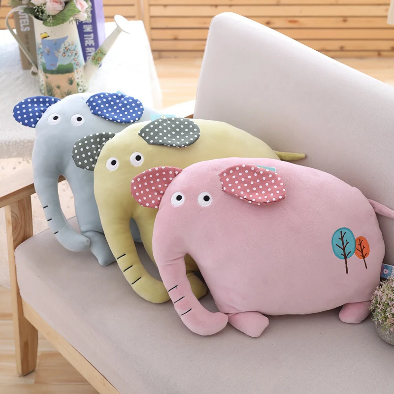 42cm morbido peluche elefante bambola giocattolo cuscino bambini dormire cuscino posteriore carino elefante farcito bambino accompagnamento bambola regalo di natale