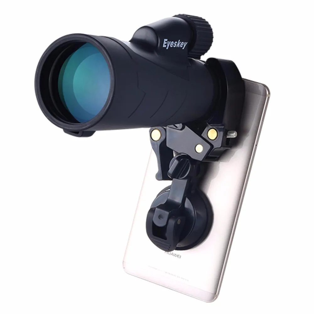 Adaptador de montaje Universal para teléfono móvil, Soporte mejorado para Monocular, binoculares, telescopio