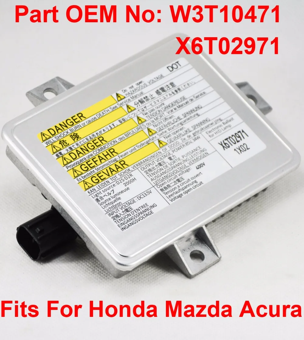 2x 35W D2S D2R OEM HID Xenon Headlight Ballast Computer Control Unit W/ Igniter Part W3T10471 X6T02971 For Honda Acura Mazda 3