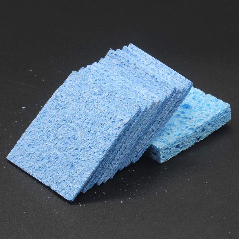 RIESBA blue Clean Tool High Temperature Enduring Condense Electric Solder Welding Soldering Iron TIp Cleaning Sponge