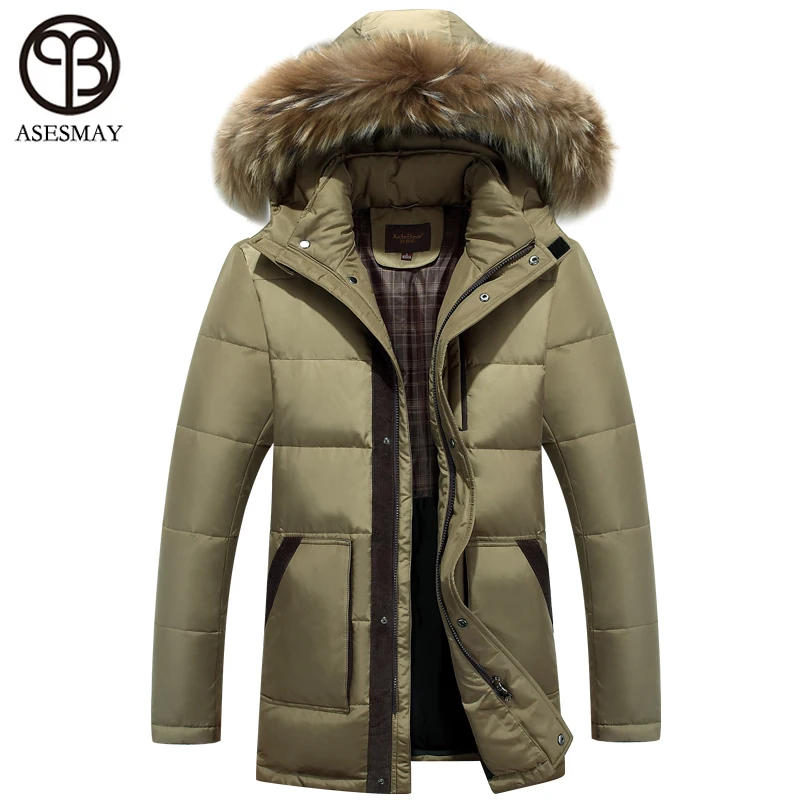 Asesmay 2021 Fashion Men Winter Jackets Men Coat Winter Men\'s Down Parka Male Brand-clothing Duck Down Jacket Winter