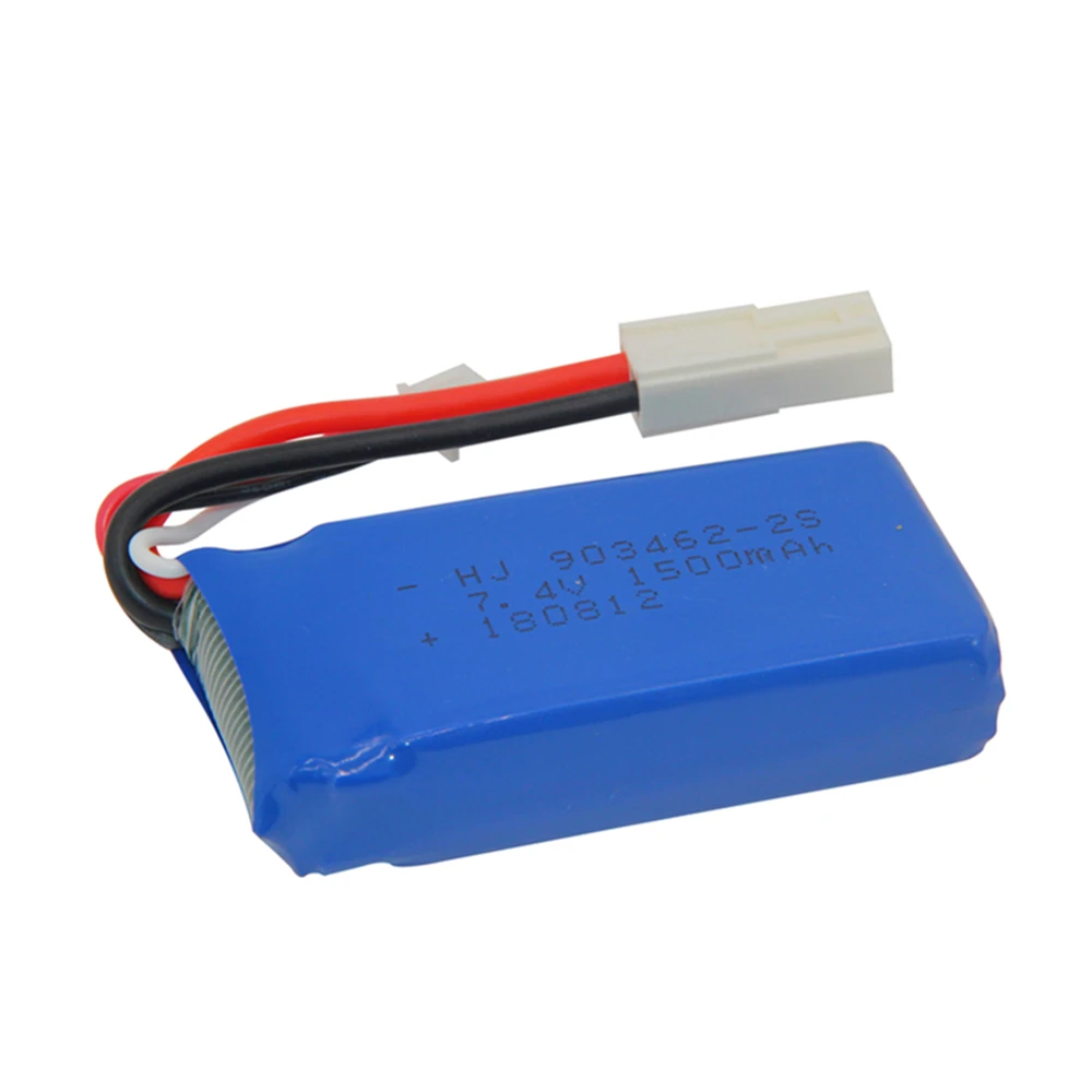 3PCS 7.4V 1500mAh Lipo battery For FT009 RC Boat speedboat 12428 battery Lipo 2S 7.4 V 1500 mah 903462 2S JST SM KET T PLUG