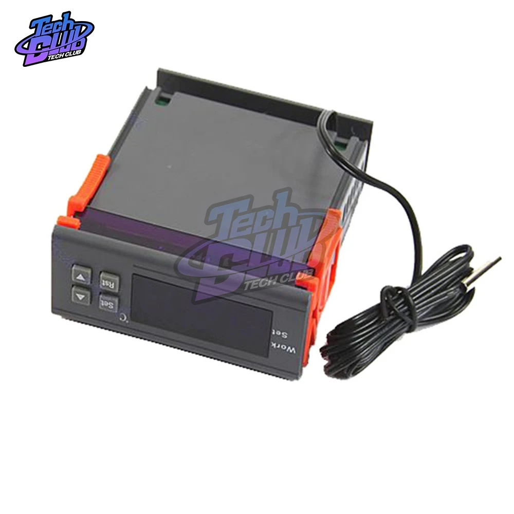 -50 ~ 110 ° C WH7016C DC 12V 24V AC 110V 220V 10A LCD Digital Pengendali Suhu Elektronik Termostat dengan Probe