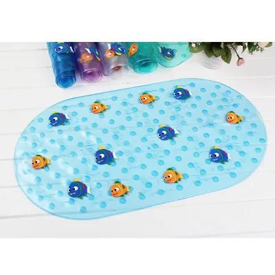 Bathroom Baby Shower Anti Slip Mat Massager Suction Cup Sheet Bath Room Transparent Pad Pvc Tub Bathing Massage Foot Stress