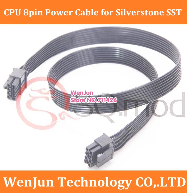 High Qualit Modular CPU 8Pin to 8(4+4)-Pin Motherboard Power Supply Cable for Silverstone SST-ST55F-G  SST-ST65F-G  SST-ST75F-GS