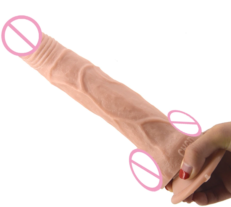 FAAK 9.44inches Length Finger Shape Penis Soft Skin Color Strong Chuck Dick Sex Toy For Porn Vagina Easy To Reach Sexual Orgasm