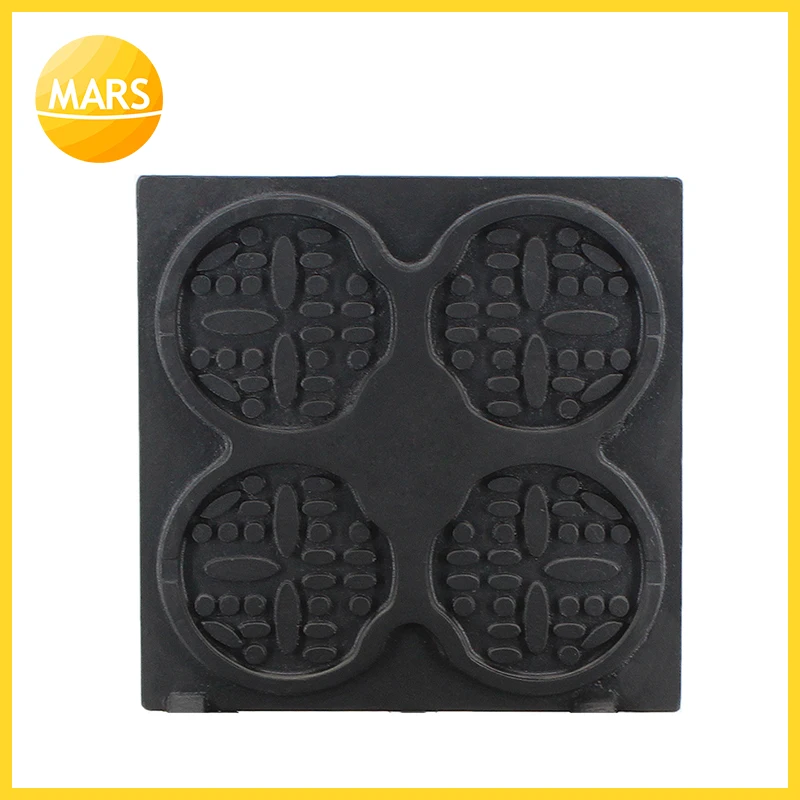 Mars-máquina de gofres antiadherente para uso comercial, horno eléctrico de Bélgica, para hacer pan y muffin