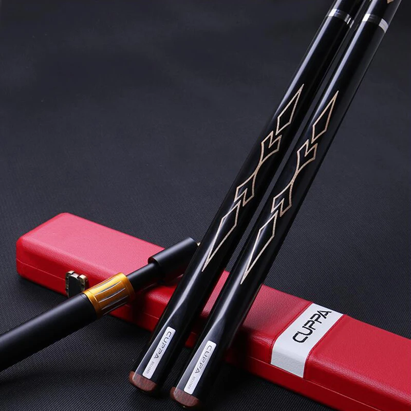 

NEW Cuppa Inlaid Carved Snooker Cues Stick 9.8mm 11.5mm Tip with Snooker Cue Case Set China 2019