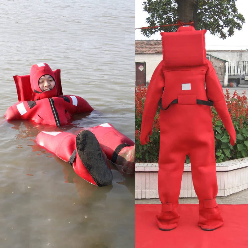 High quality neoprene survival suit, adult protective immersion suit, one size fits all