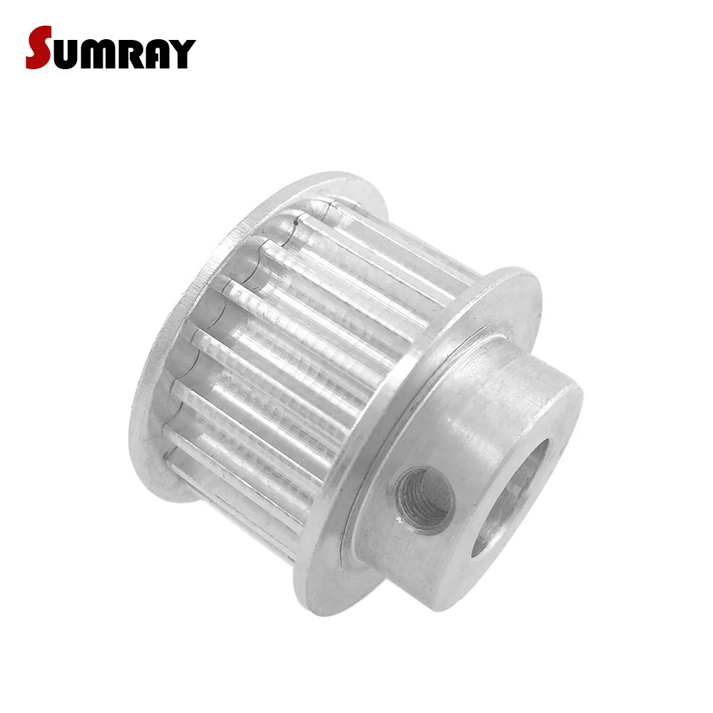 SUMRAY 5M 20T Timing Pulley 5/6/6.35/8/10/12/12.7/14/15mm Inner Bore Aluminium Motor Pulley 16/21mm Belt Width CNC Belt Pulley