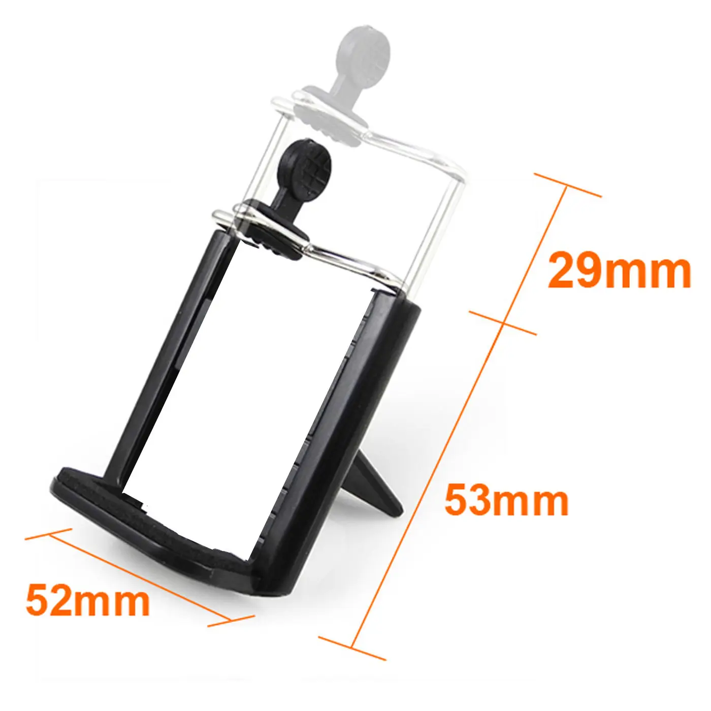 3 PCS Phone Stand Clip Bracket Holder Monopod Tripod Mount Adapter for Mobile phone Camera Selfie Sticks