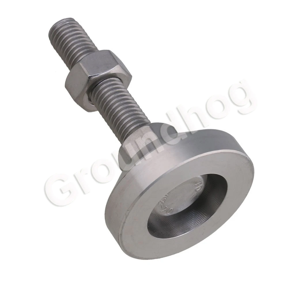 4Pcs Adjustable Feet Thread Dia M12x50mm Fixed Universal Leveling Stainless Steel feet foot for Machine Furniture 1.5 ton load