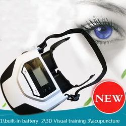 Built-in bateria 3d treinamento visual acupuntura laser olho massageador crianças adulto relaxante olho dispositivo trainning