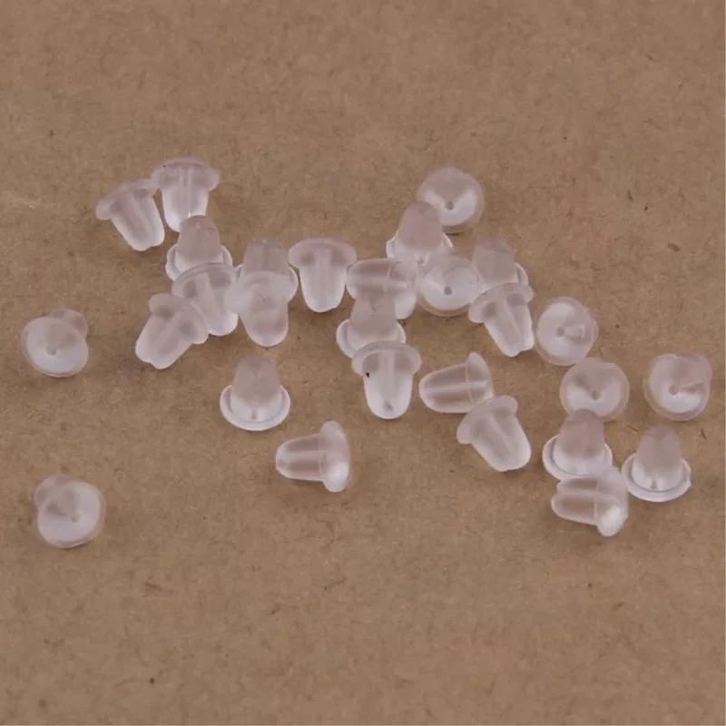 

400PCS Rubber Earring Backs Hooks Stoppers For Jewelry Making Stud Earrings Ear Post Nuts Findings Accessories DIY Wholesale