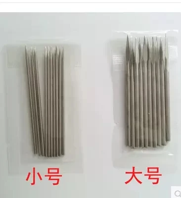 free shipping Trigonous needle three edge acupuncture needles diameter 5 pcs 1.6 mm*65 mm ,5 pcs 2.6 mm *65 mm  free shipping