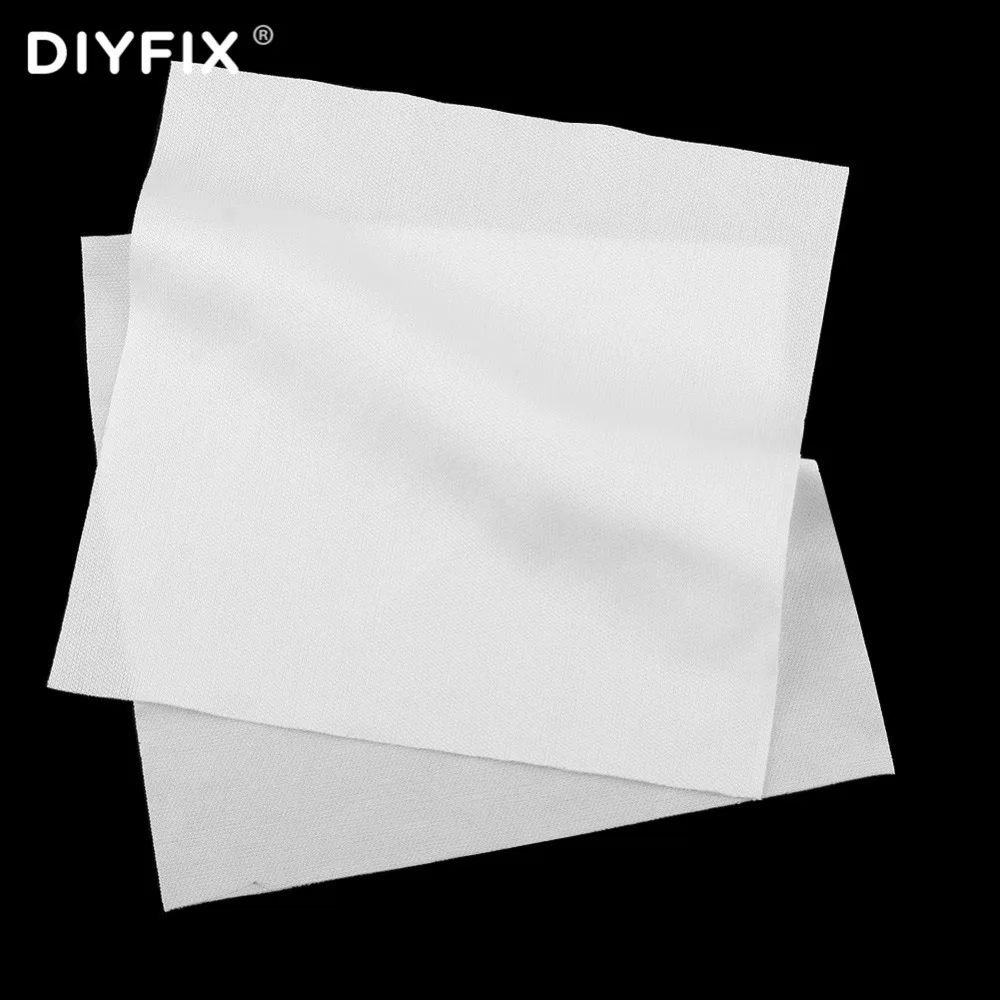 

DIYFIX 400Pcs/Bag CellPhone LCD Screen Cleaning Tool 10x10cm Dust Free Cloth Soft Cleanroom Wiper for Class 1-10000 Clean Rooms