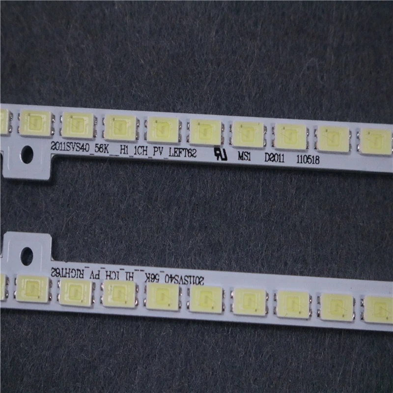 

2piece/set UA40D5000PR LTJ400HM03-H LED strip BN64-01639A 2011SVS40-FHD-5K6K-Right LEFT 2011SVS40 56K H1 1CH PV 440mm 62LED