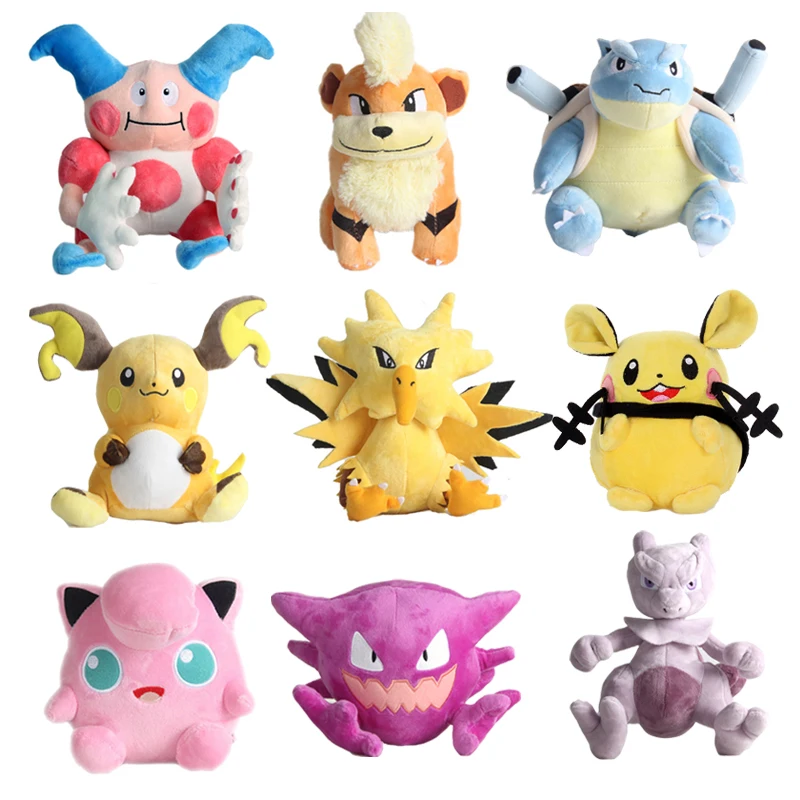 Growlithe Mr.Mime Zapdos Jigglypuff Growlithe Plush Toy Claw Machine Doll Anime Peripheral Doll Children Day Present