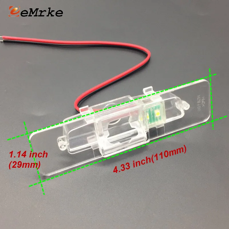 EEMRKE Car Rear View Camera Bracket License Plate Lights Housing Mount for Subaru Legacy BL BP 03-06 / Lebacy BM BR 2006-2012