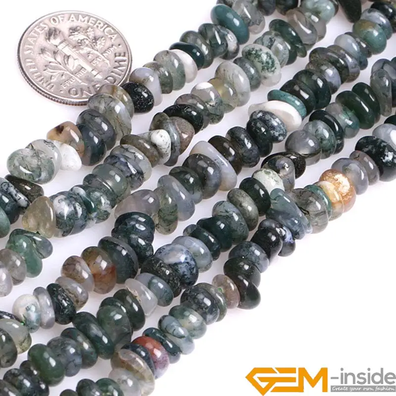 6x8mm Natural Assorted Stones Freeform Beads For Jewelry Making Strand 15\