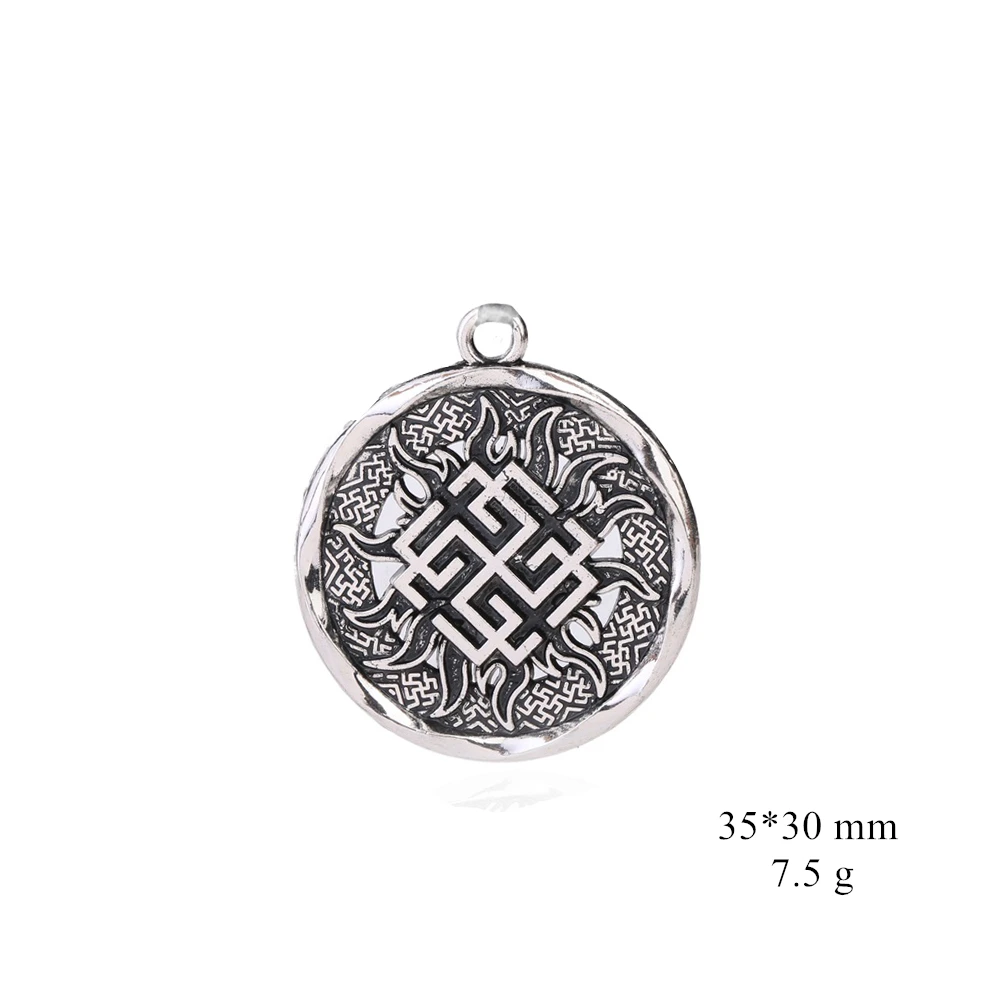 Dawapara Svarozhich Russian Slavic Coin Pendants Amulet and Talisman Necklaces Accessories Pagan Metal Tags Jewelry for Men