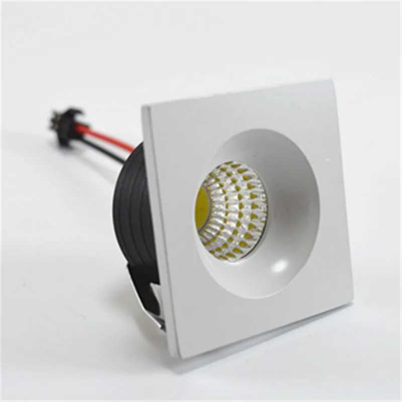 LED Mini 5W Round Square COB Recessed Dimmable Downlights 110V 220V COB Led Ceiling lamp Warm Natural Cold White