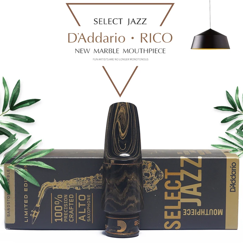 U.S.A Original Daddario Sax\'s mouthpiece Eb alto tenor Saxophone Hard rubber mouthpiece select jazz Marble