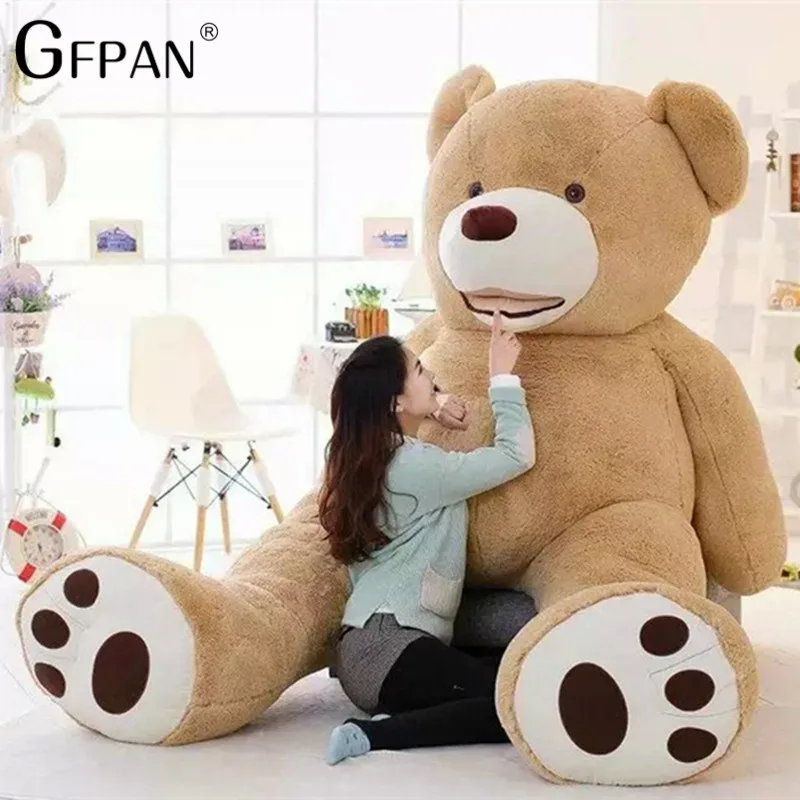 Huge Size 160cm/200cm American Giant Bear Skin  Bear Coat Good Quality Cheap Price Soft Plush Toys For Kids Baby Brinquedos