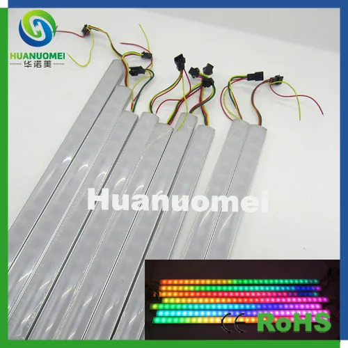 WS2812b digital led rigid strip light  50cm, 5050 smd 30leds/pcs,IP65 waterproof for outdoor building