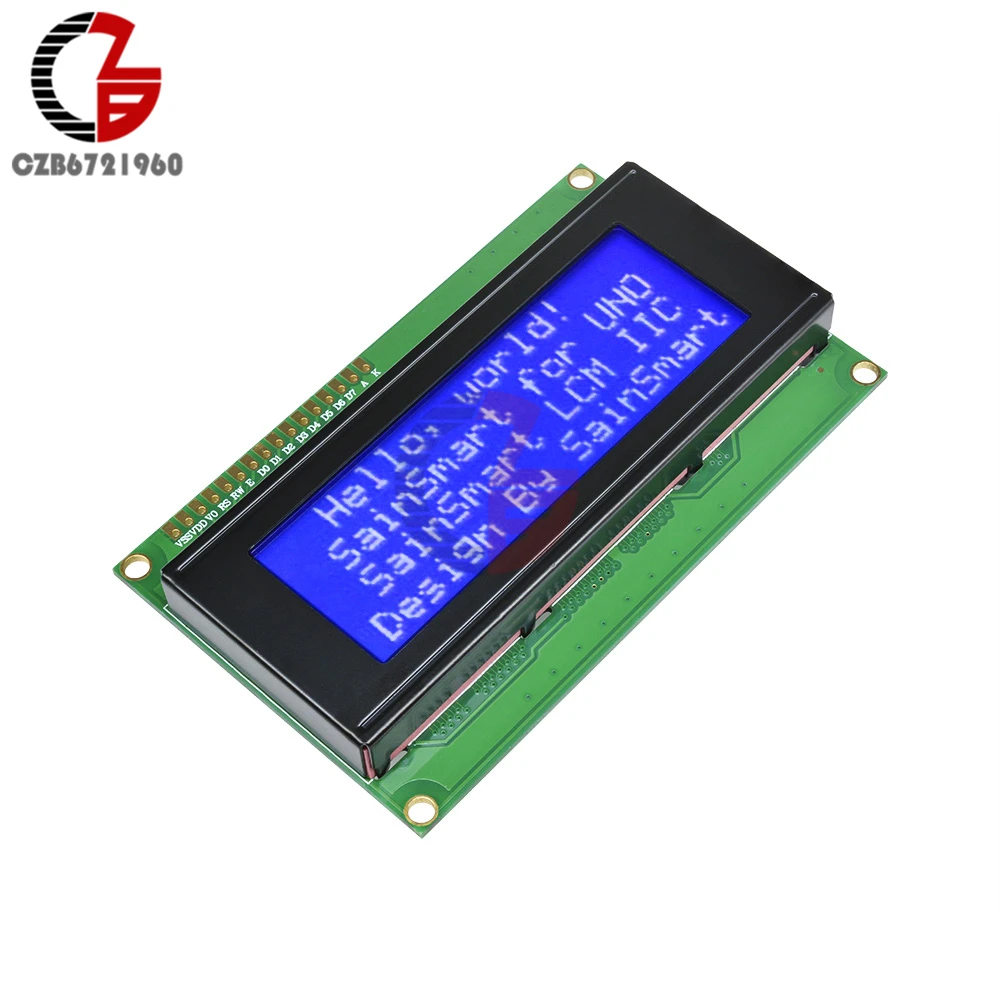 3.3V 5V 2004 204 20x4 Character LCD Display Module 2004 LCD IIC Monitor Module Yellow Blue Blacklight for Arduino Printer 3 D