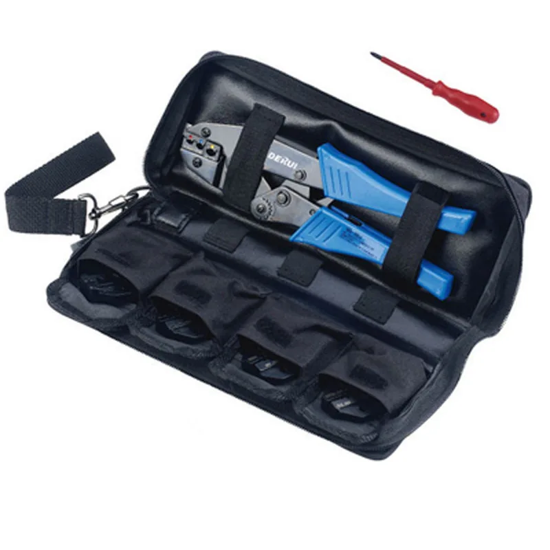 FSK-30JN Mini Oxford Bag Combination Tools Set Terminal Crimper Pliers PH Screwdriver Hand Tool Kit-Random color