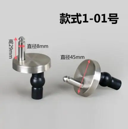 Stainless Steel Surface and ABS Toilet expansion Screws Q shape legs fixing for pedestal pan cover