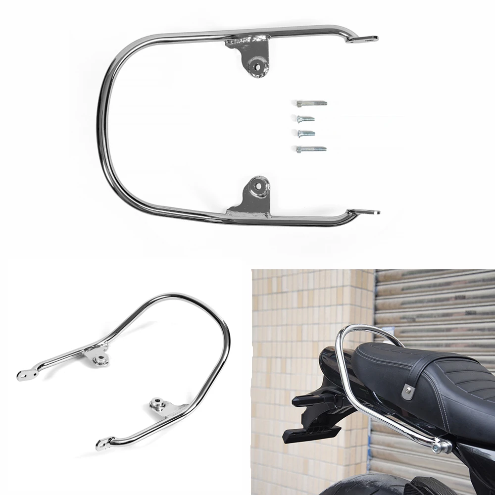 

Motorcycle Wide Rear Bumper Passenger Seat Hand Handle Grab Bar Rail Goods shelf Storage Rack for Kawasaki Z900RS 2018