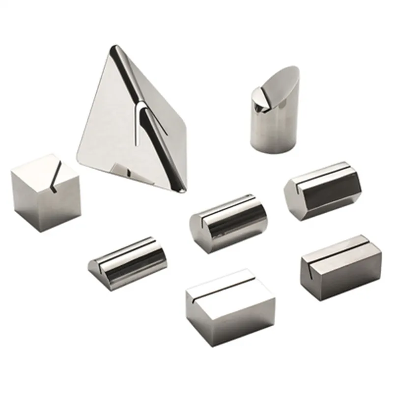 Stainless steel solid table number hotel seat card table card menu card insert menu folder buffet menu card
