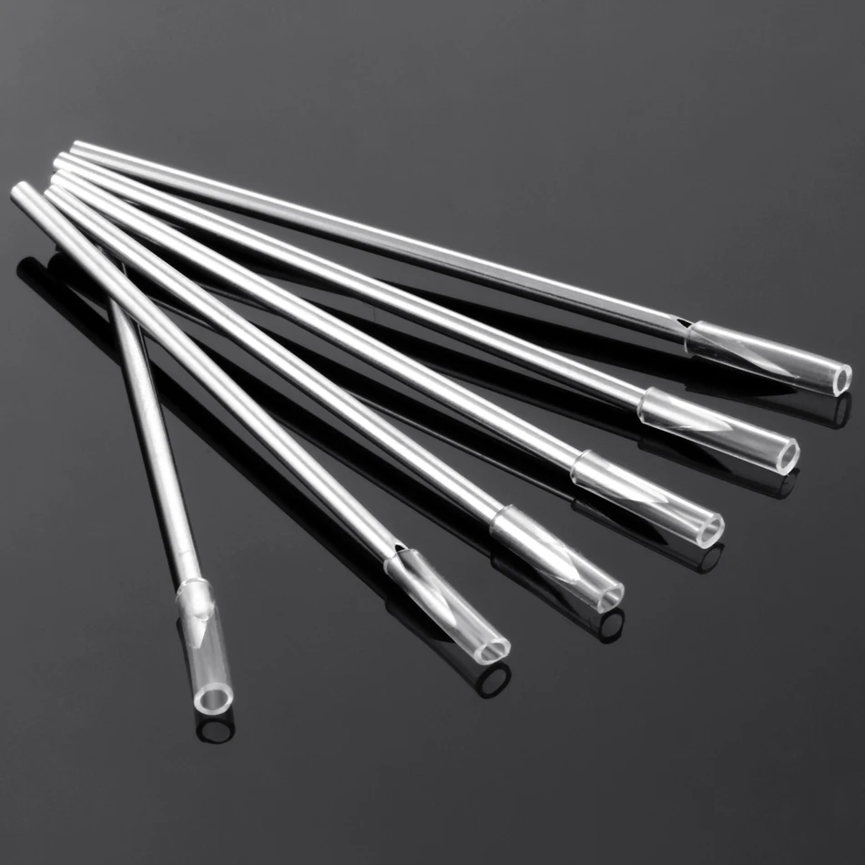 10Pcs/lot Surgical Steel Tri-Beveled Medical Needles Sterilized Body Piercing Needle Sterile 14G16G18G20G Supply Body Jewelry