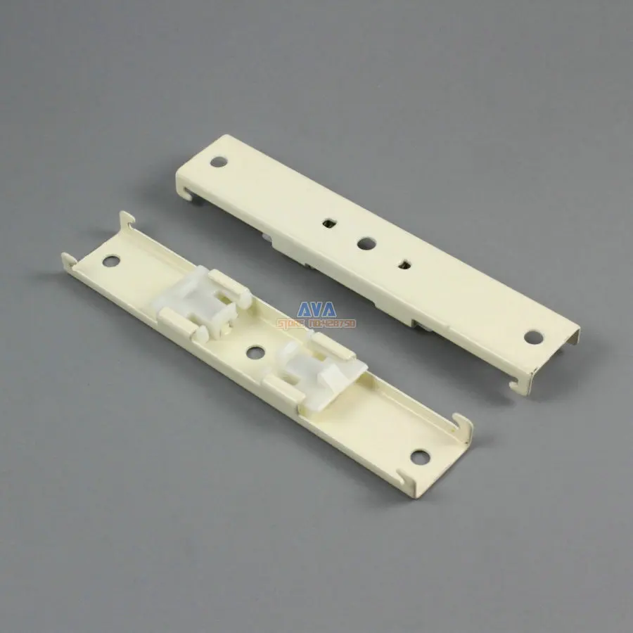 10 Pieces Curtain Track Bracket Curtain Dual Tracks Brace 106x20mm