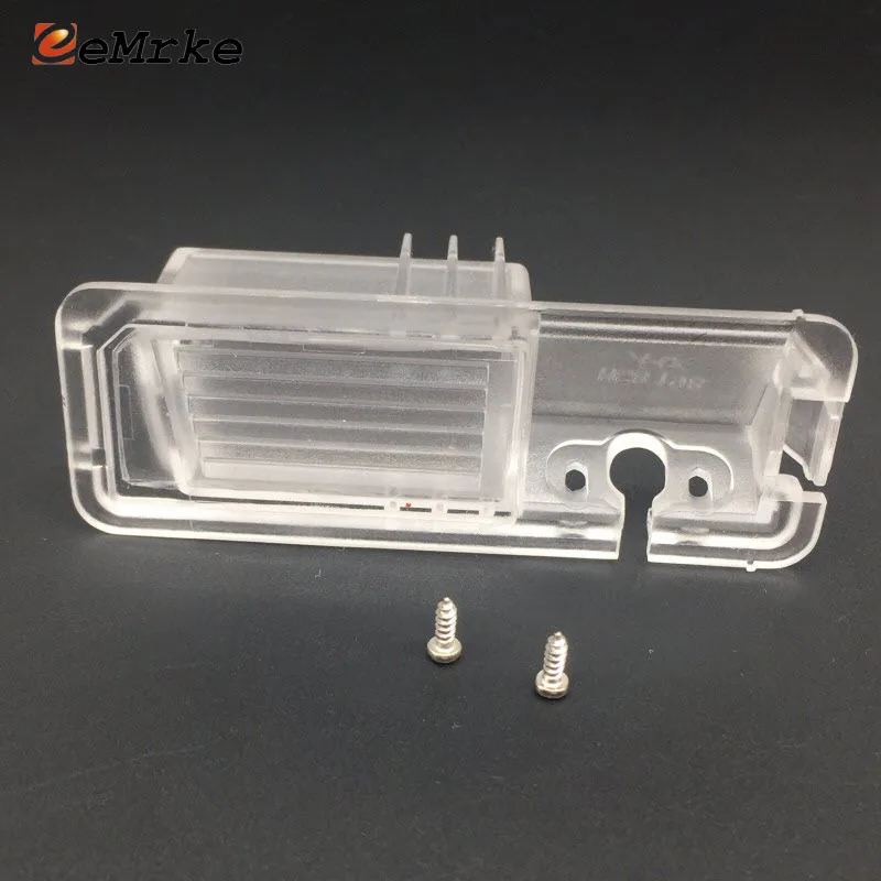 EEMRKE Car Camera Bracket License Plate Light Housing for Porsche Cayenne Cacan VW Passat Golf CC Polo MK6 Beetle Yeti