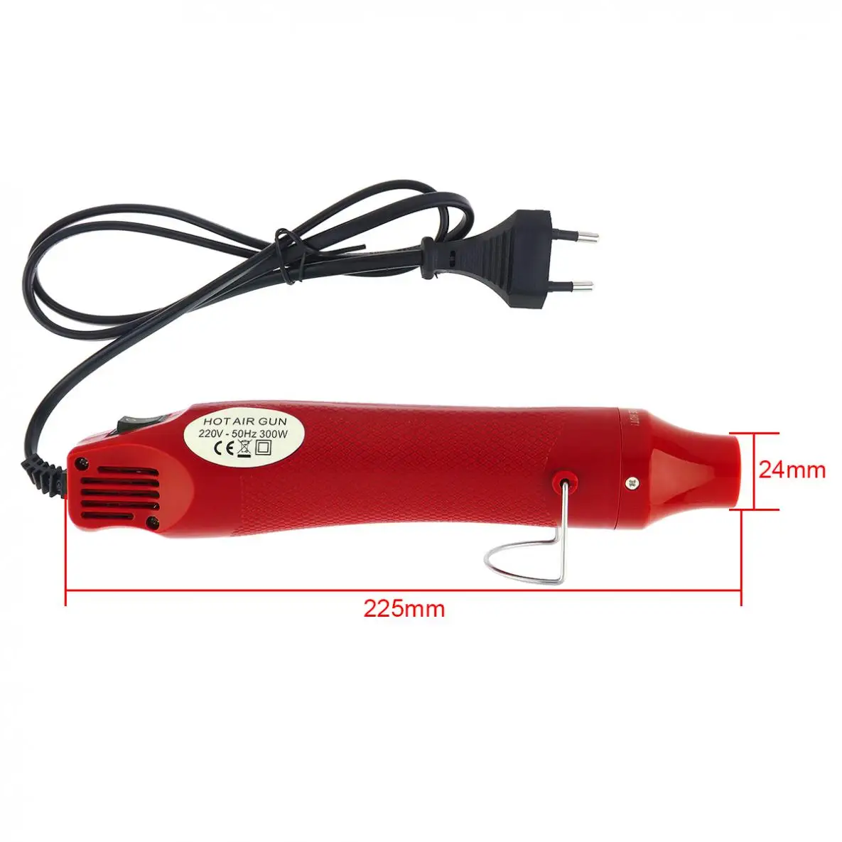 Imagem -03 - Pistola de Calor Elétrica com Superfície Plástica do Psiquiatra Ventilador Faça Você Mesmo Ferramenta Manual para Aquecimento Acessórios Faça Você Mesmo Plug ue e Eua 110v 220v 300w