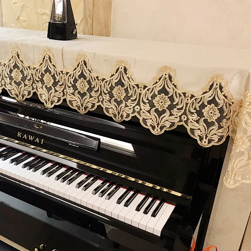 

Lace piano cover European embroidered cloth tablecloth Wedding Birthday Party Table Cover Rectangle Desk Cloth Wipe Covers sale